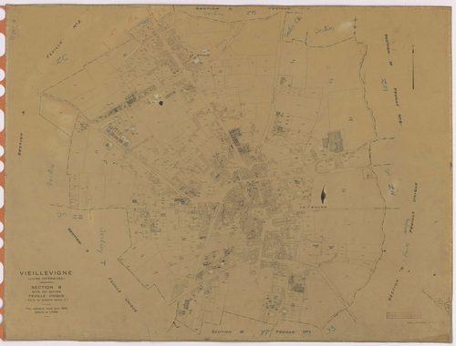 Vieillevigne - Section B Bourg (section du) ; 1-665
