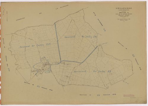 Vieillevigne - Section D Grande Brosse (section de La) ; 1-329