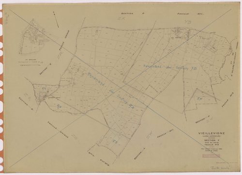 Vieillevigne - Section F1 Pâtis (section du) ; 1-624