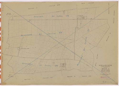 Vieillevigne - Section K Landes (section des) ; 1-279