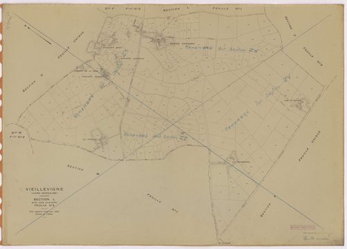 Vieillevigne - Section L2 Chaudry (section des) ; 75-348