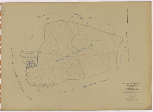 Vieillevigne - Section U1 Grand Chêne (section du) ; 1-162