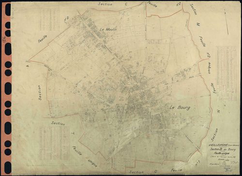 Vieillevigne - Section B Bourg (section du) . 1-665