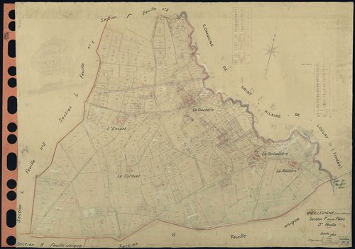 Vieillevigne - Section F3 Pâtis (section du) . 914-1315