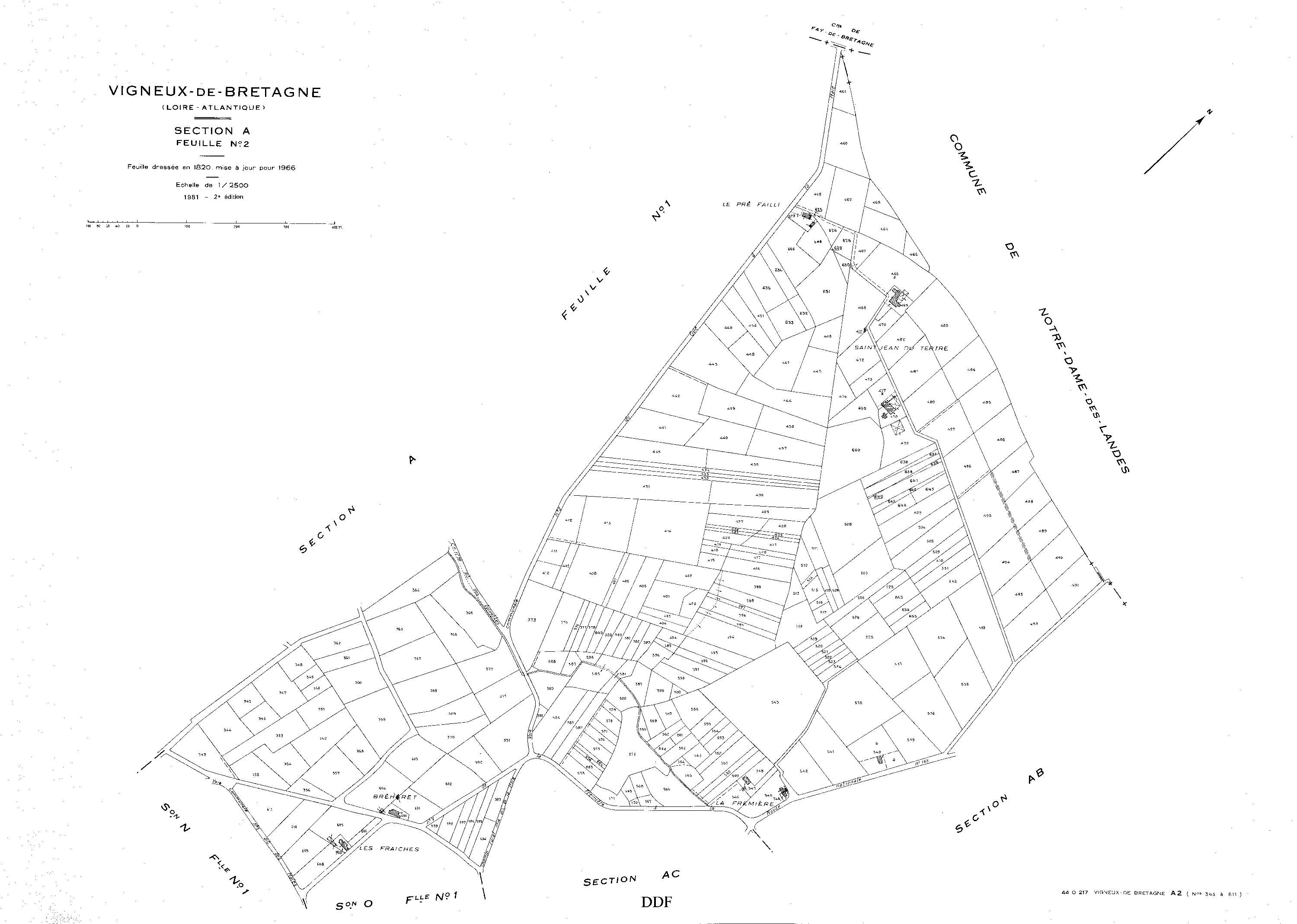 Vigneux-de-Bretagne - Section A2 343-611