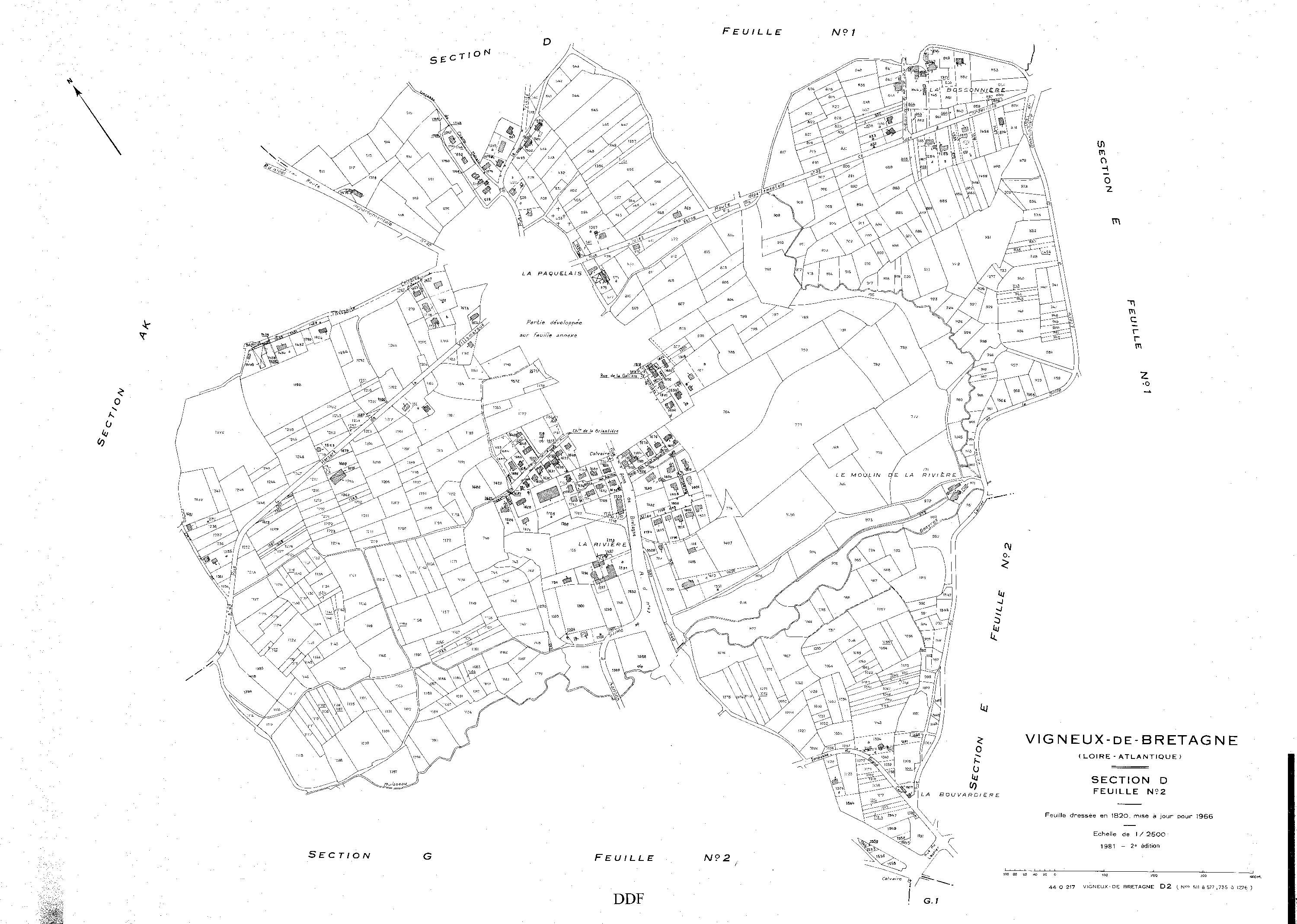 Vigneux-de-Bretagne - Section D1 1-510