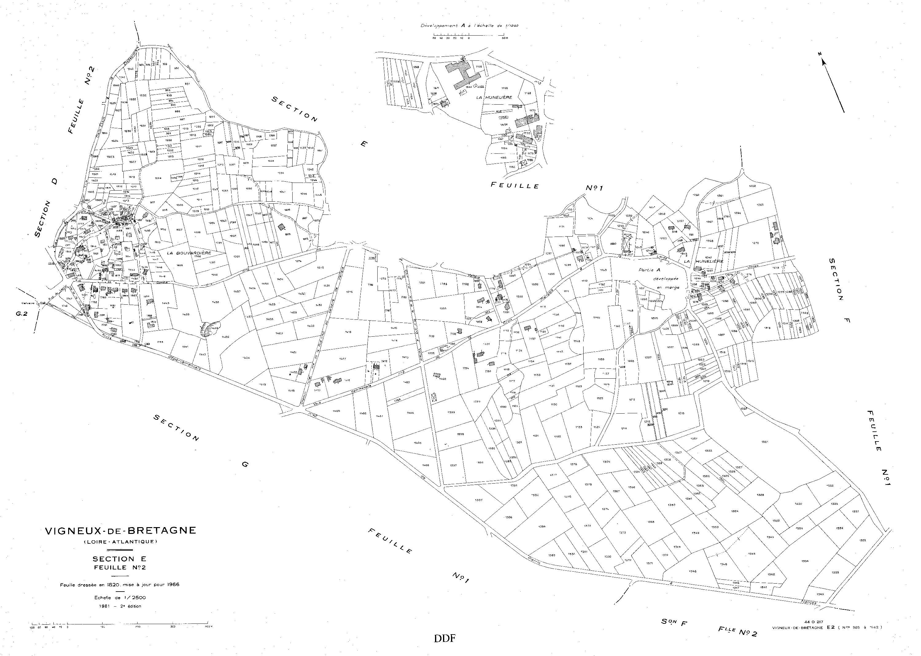 Vigneux-de-Bretagne - Section E2 985-1542