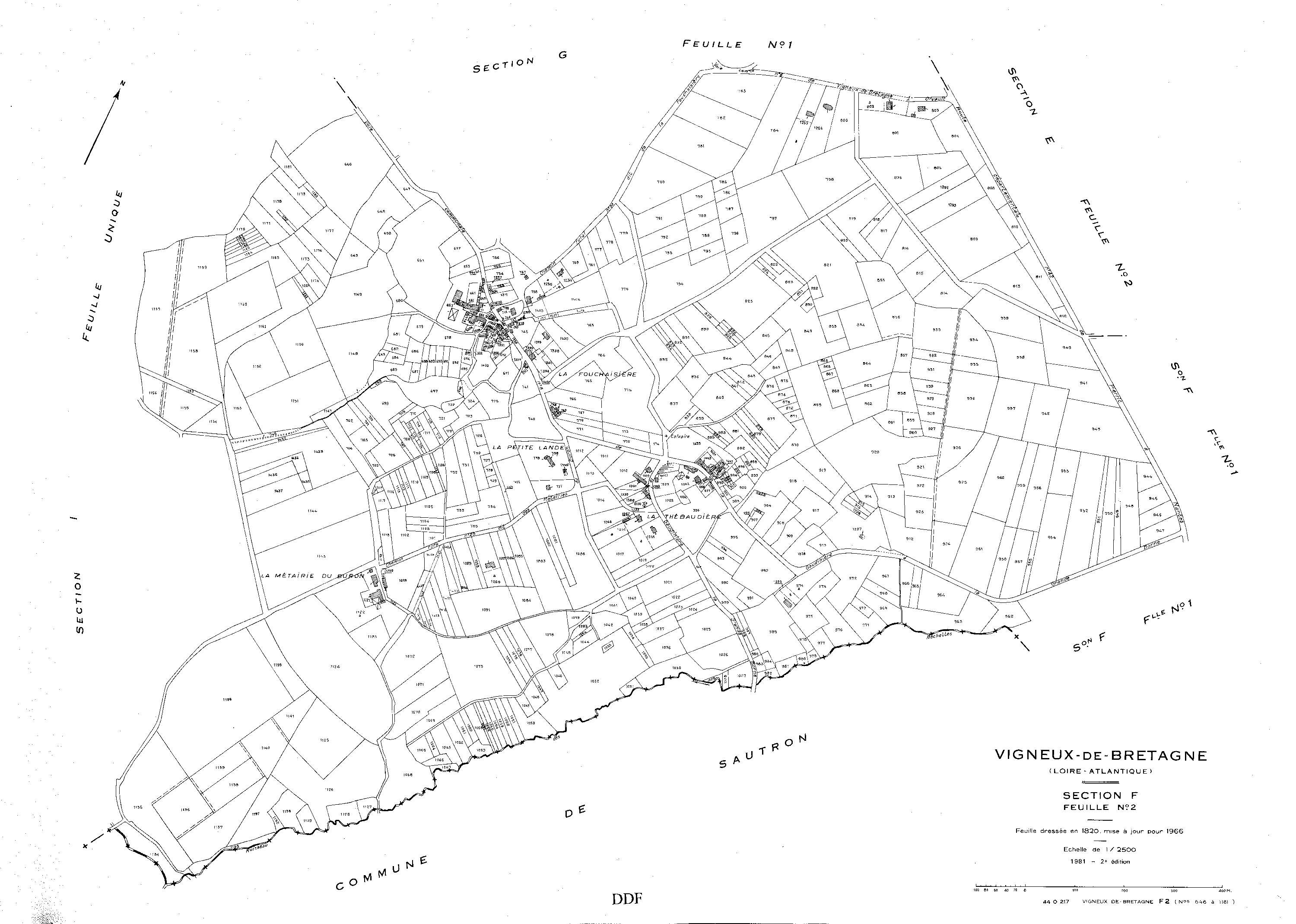 Vigneux-de-Bretagne - Section F2 646-1181