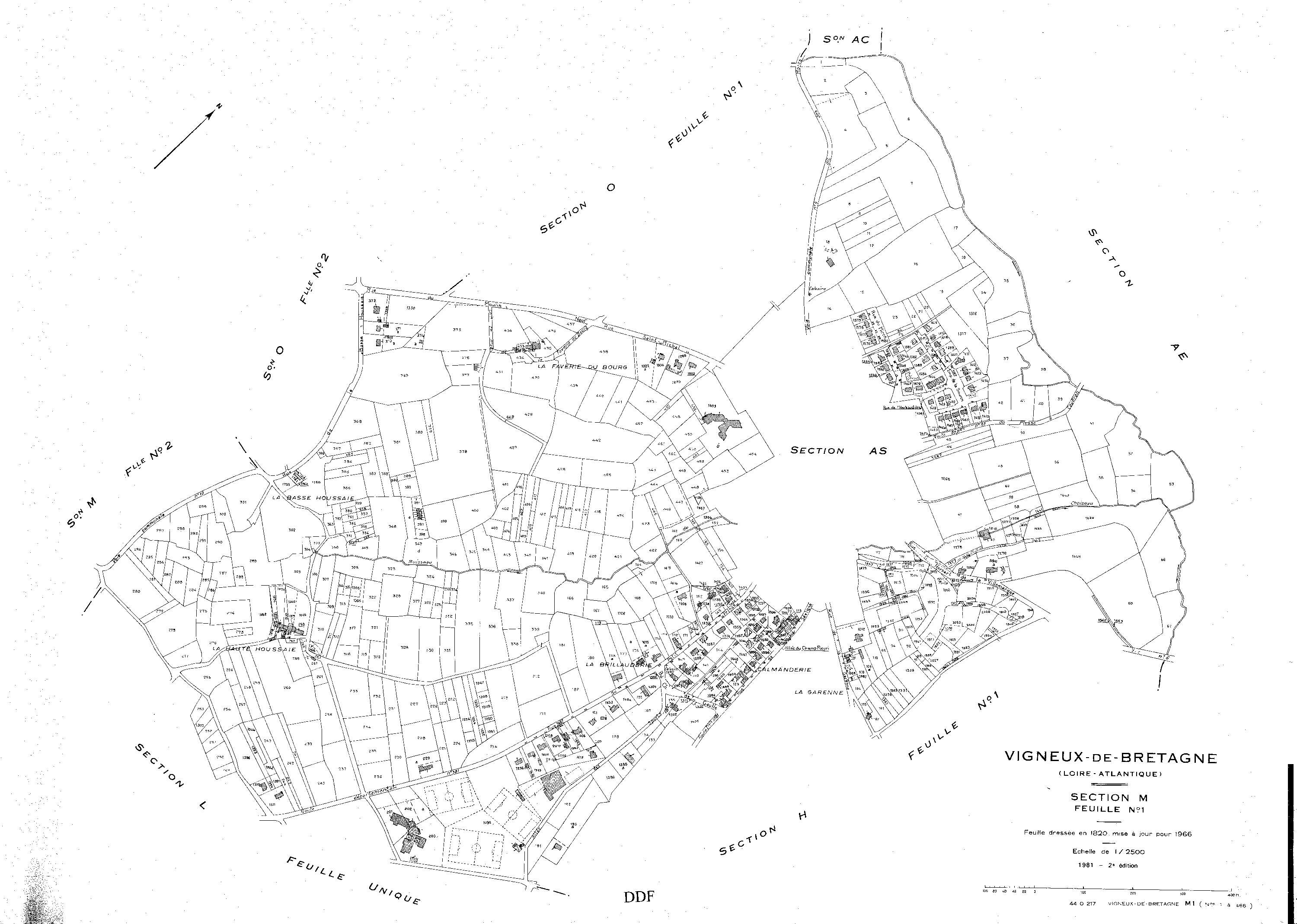 Vigneux-de-Bretagne - Section M1 1-466
