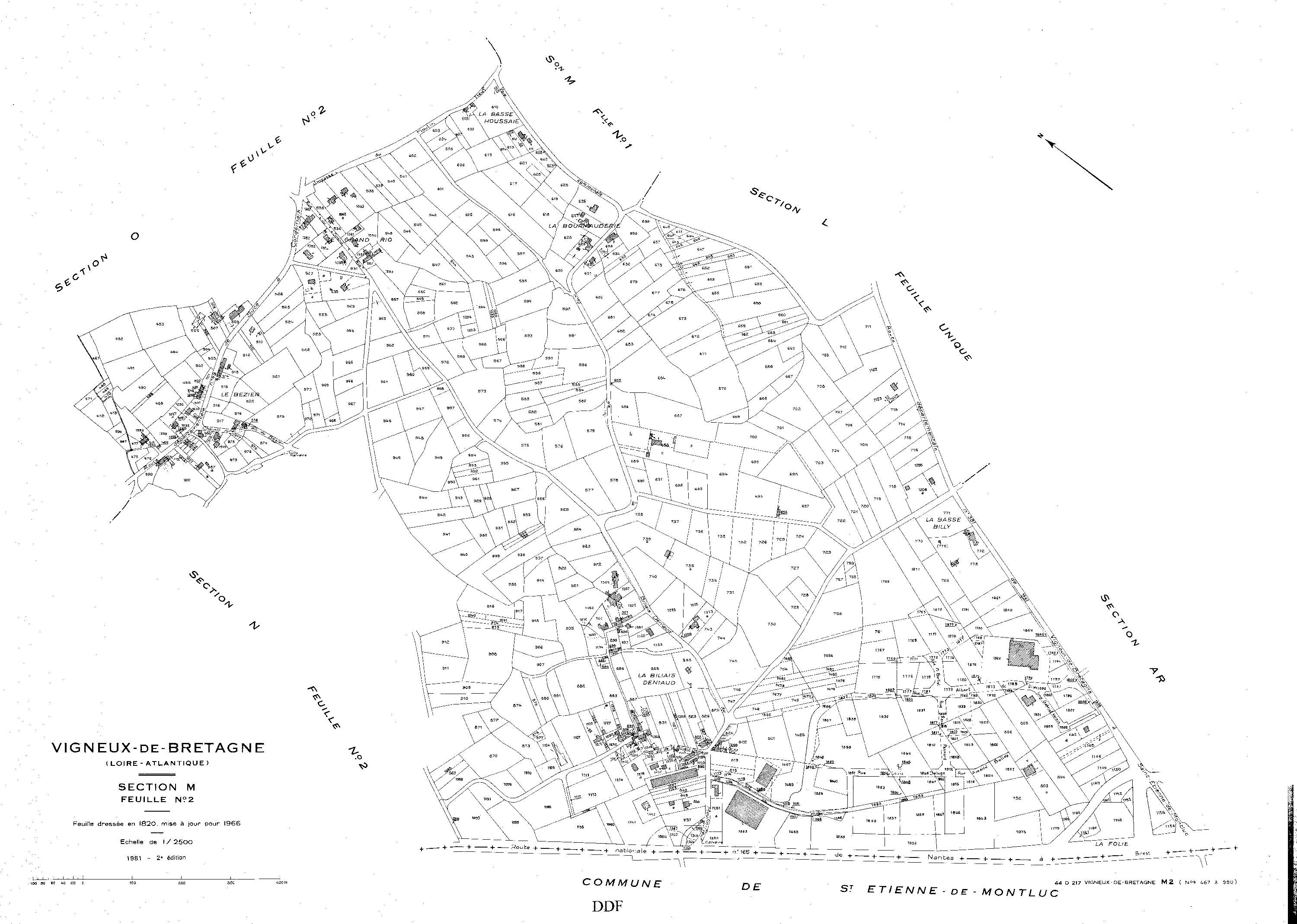 Vigneux-de-Bretagne - Section M2 467-990