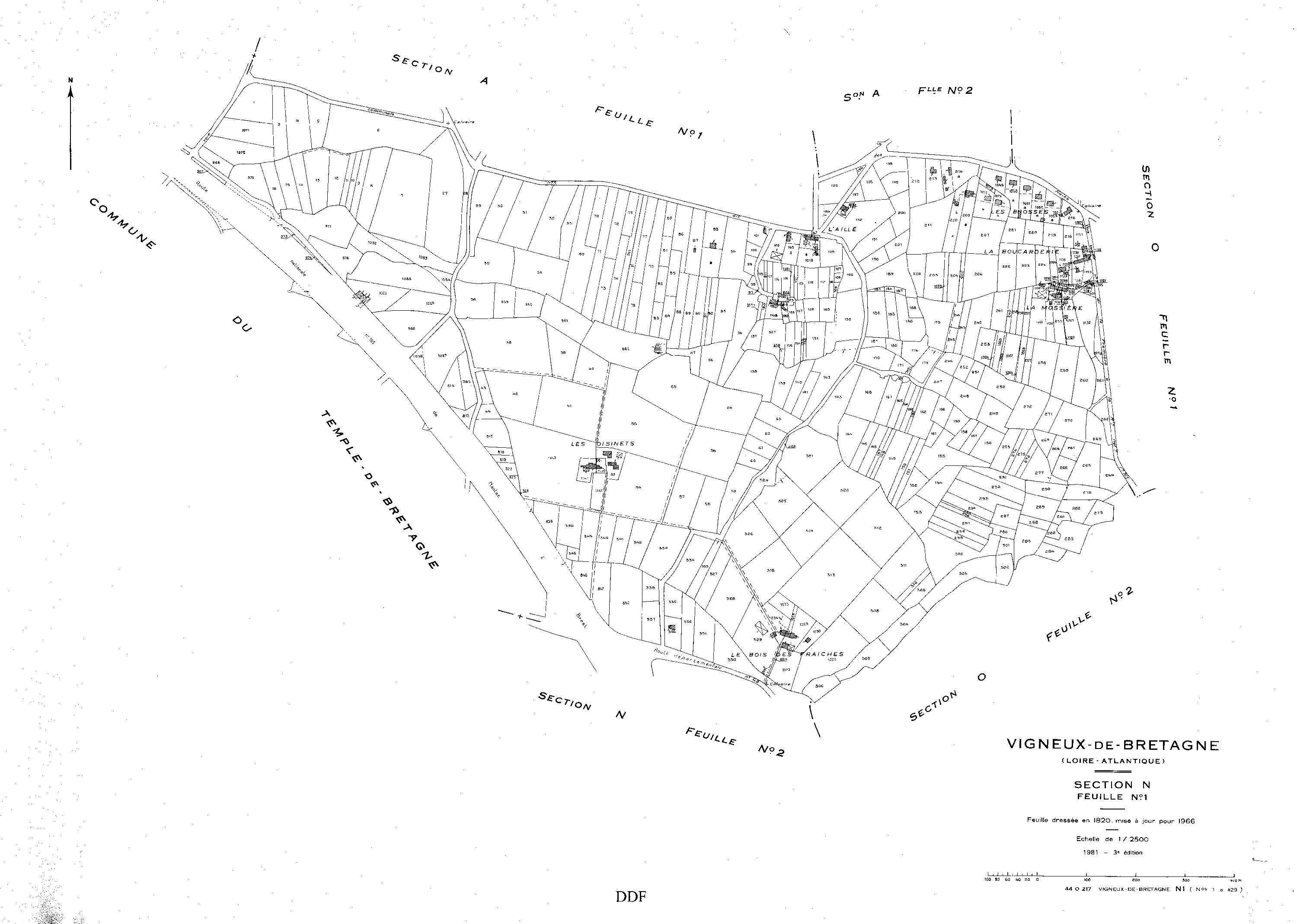 Vigneux-de-Bretagne - Section N1 1-429
