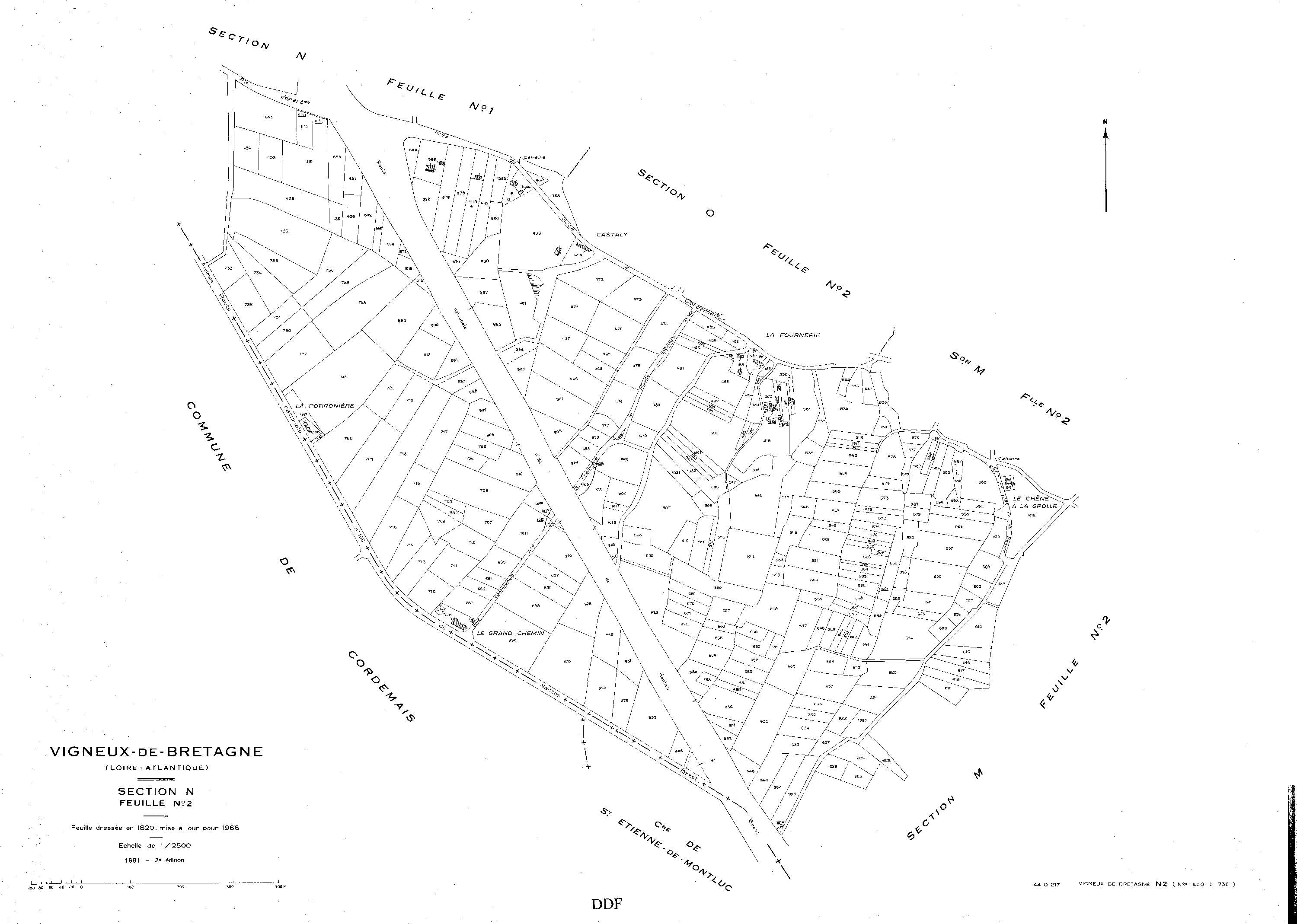 Vigneux-de-Bretagne - Section N2 430-736