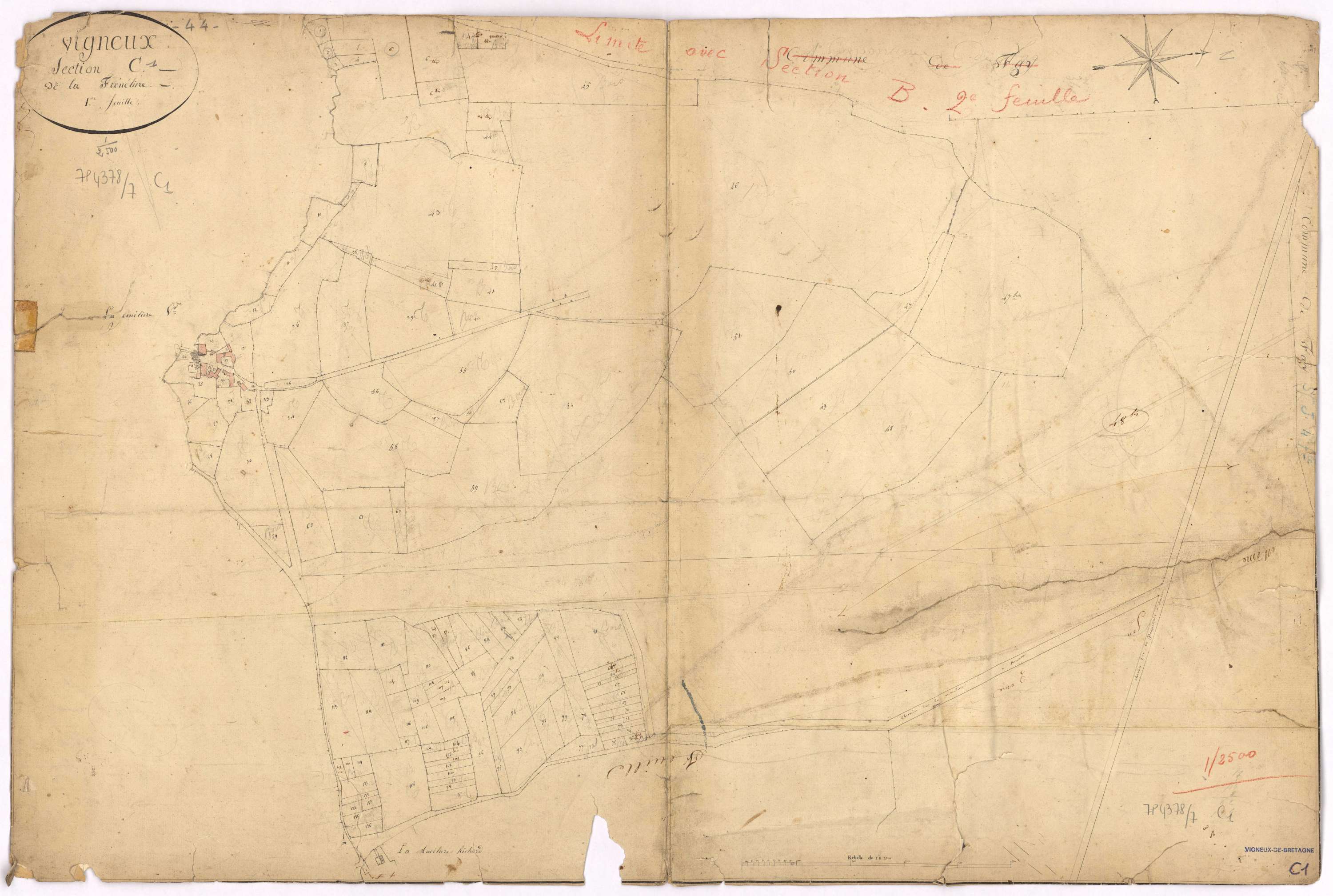 Vigneux-de-Bretagne - Section C1 Frénélière (section de La)