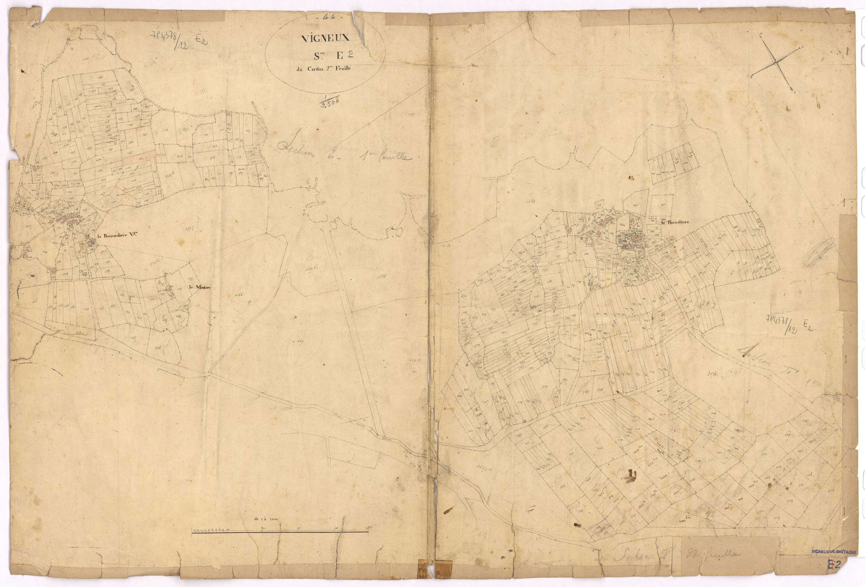Vigneux-de-Bretagne - Section E2 Cartron (section de)