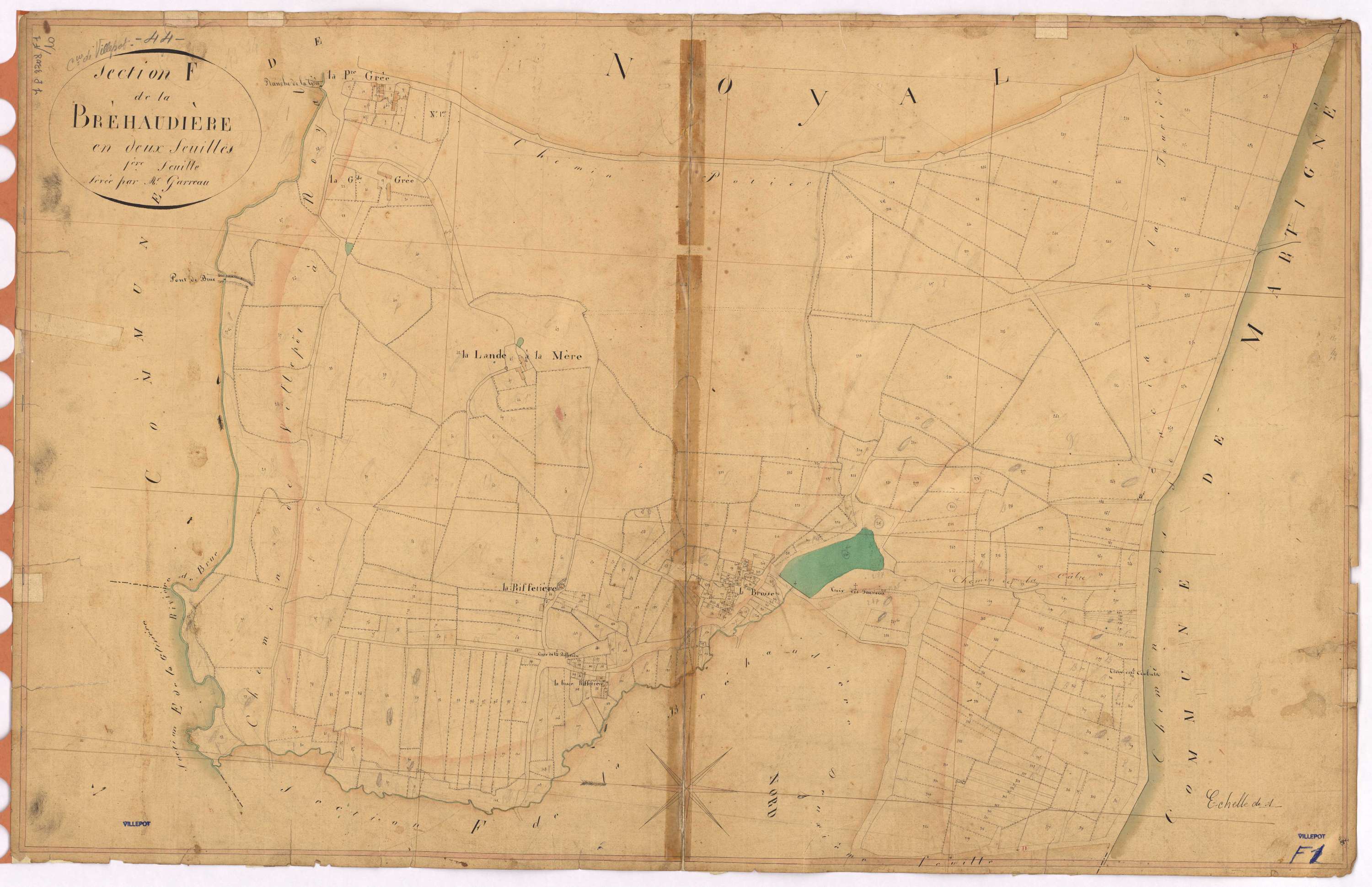 Villepot - Section F1 Bréhaudière (section de La)