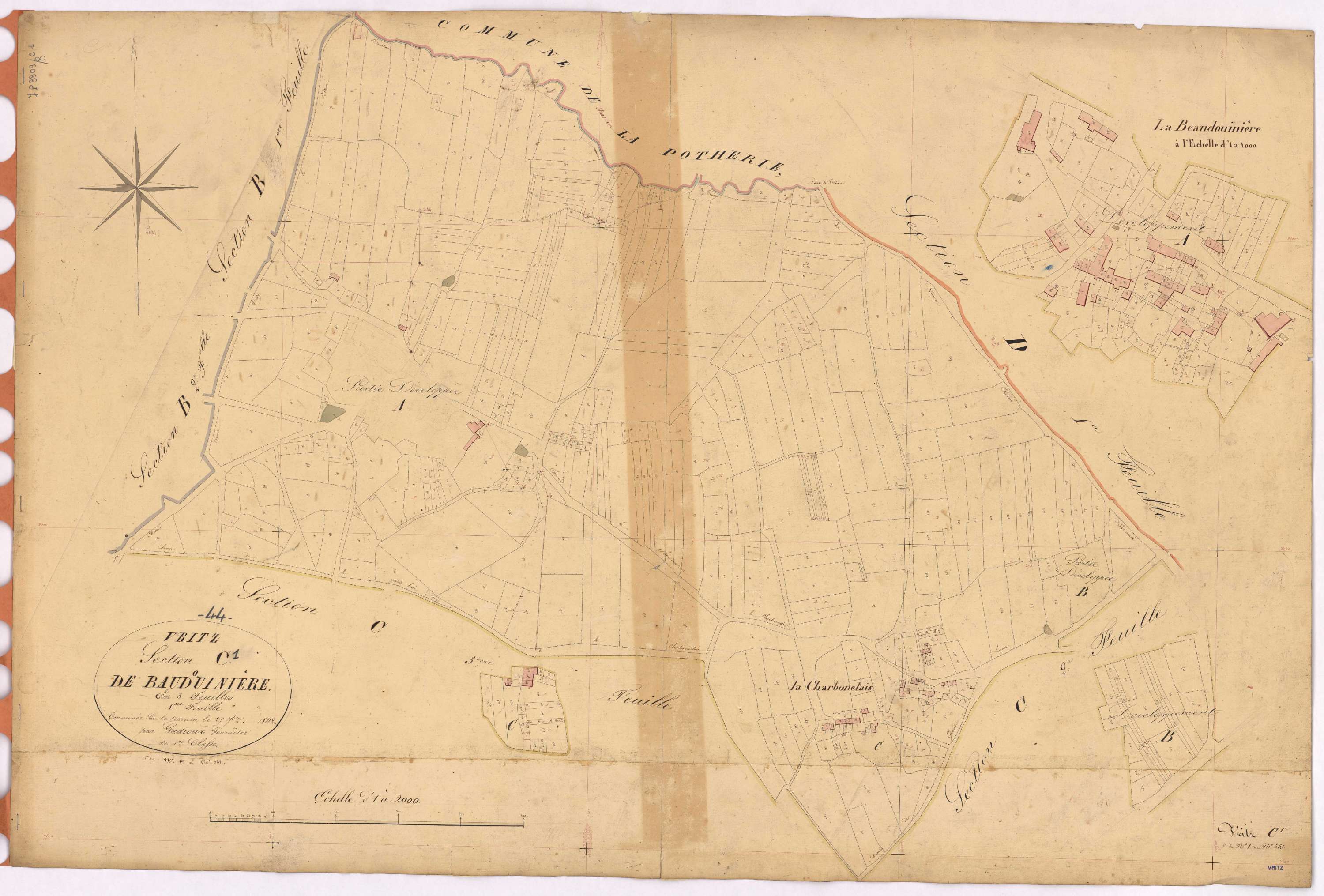 Vritz - Section C1 Baudouinière (section de La) ; 1-561