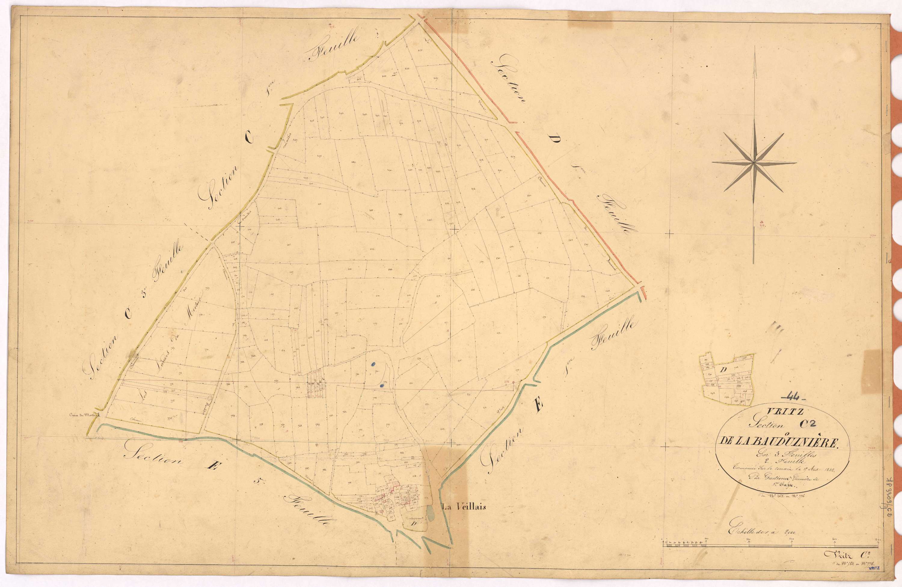 Vritz - Section C2 Baudouinière (section de La) ; 562-776