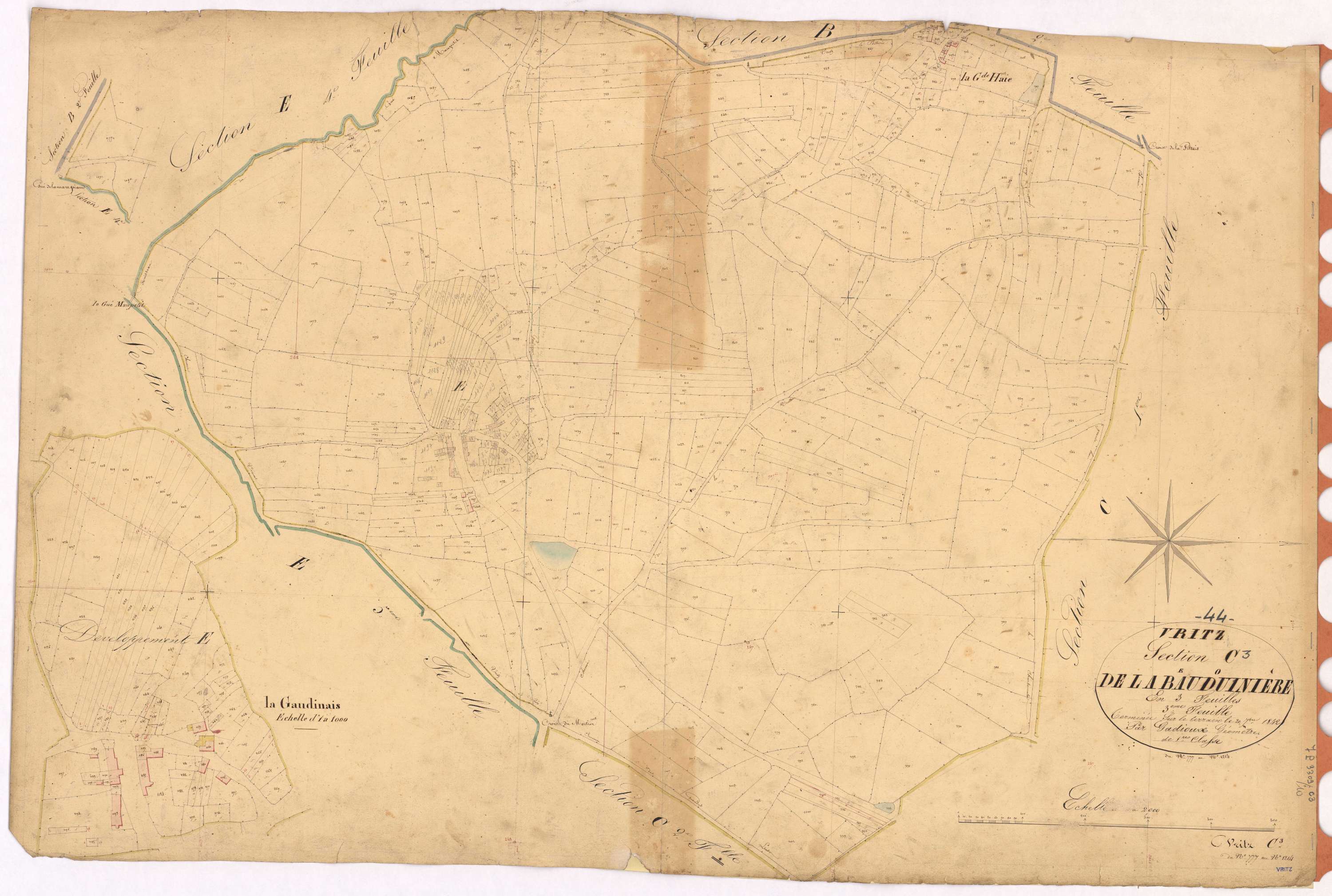 Vritz - Section C3 Baudouinière (section de La) ; 777-1214