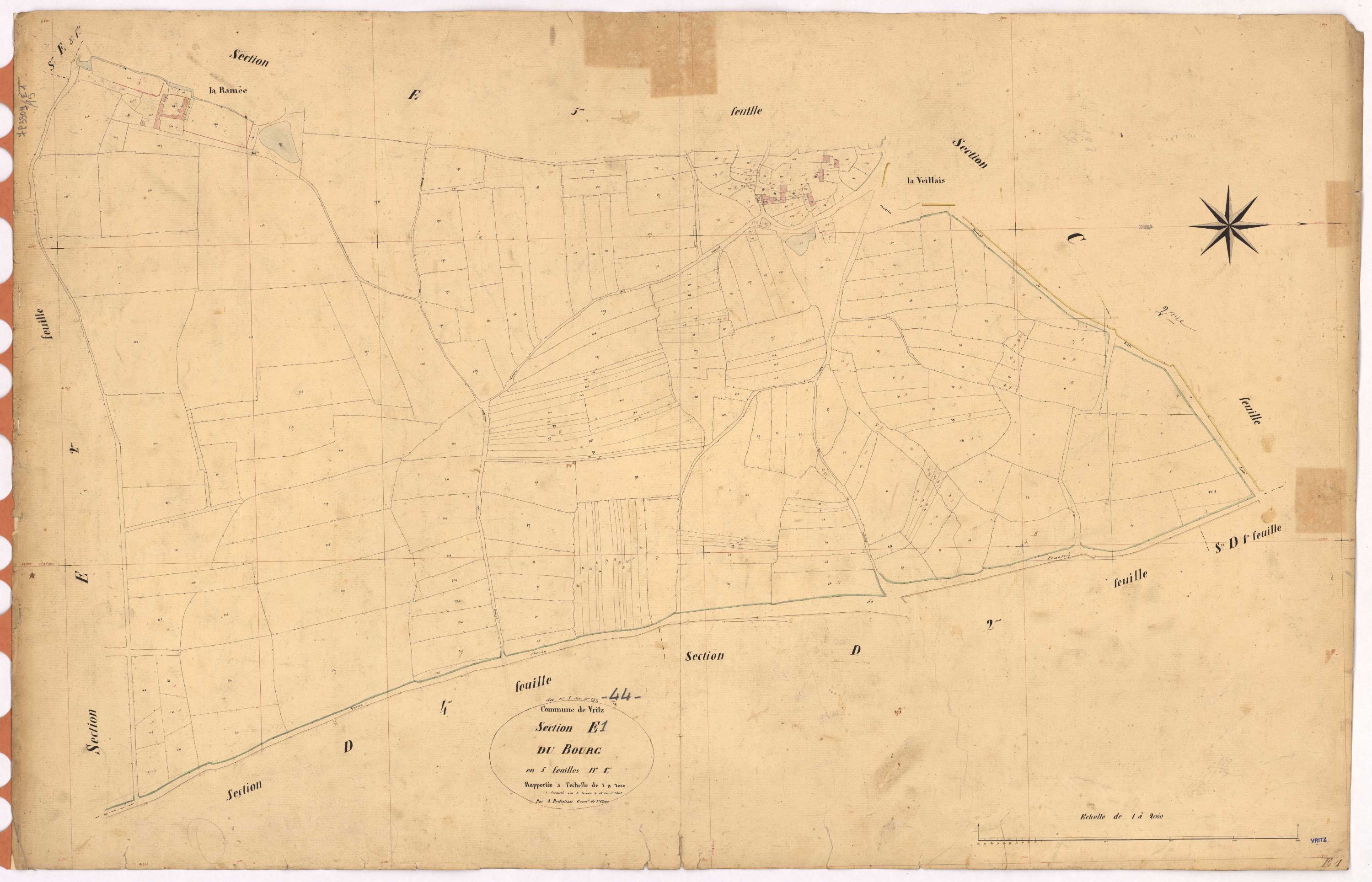 Vritz - Section E1 Bourg (section du)