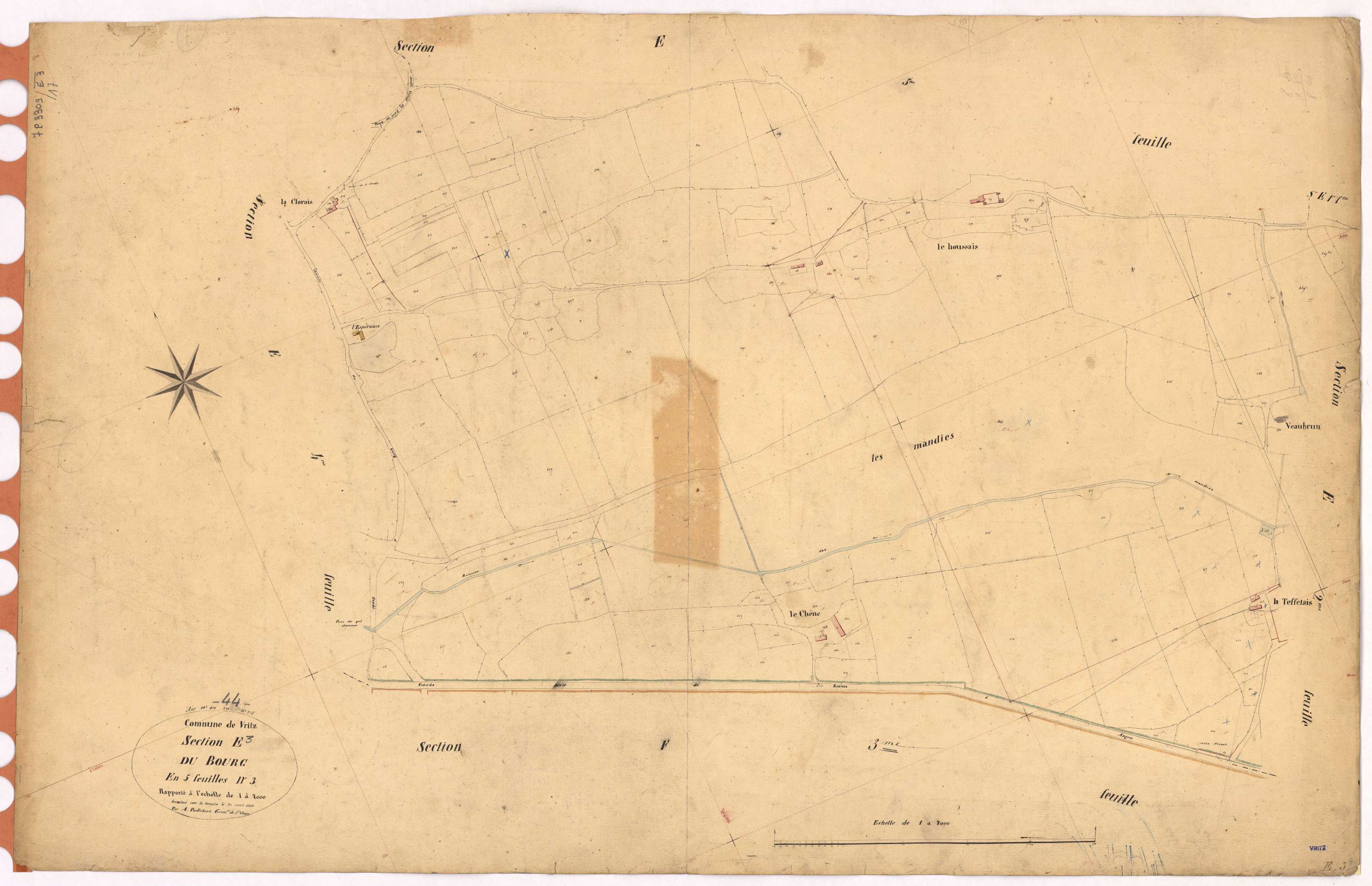 Vritz - Section E3 Bourg (section du)