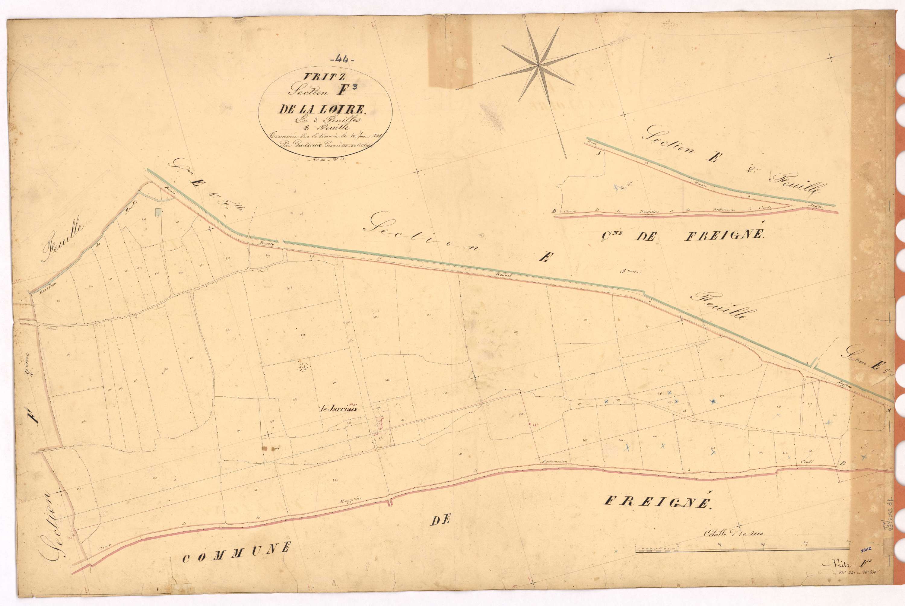 Vritz - Section F3 Loire (section de La) ; 441-510