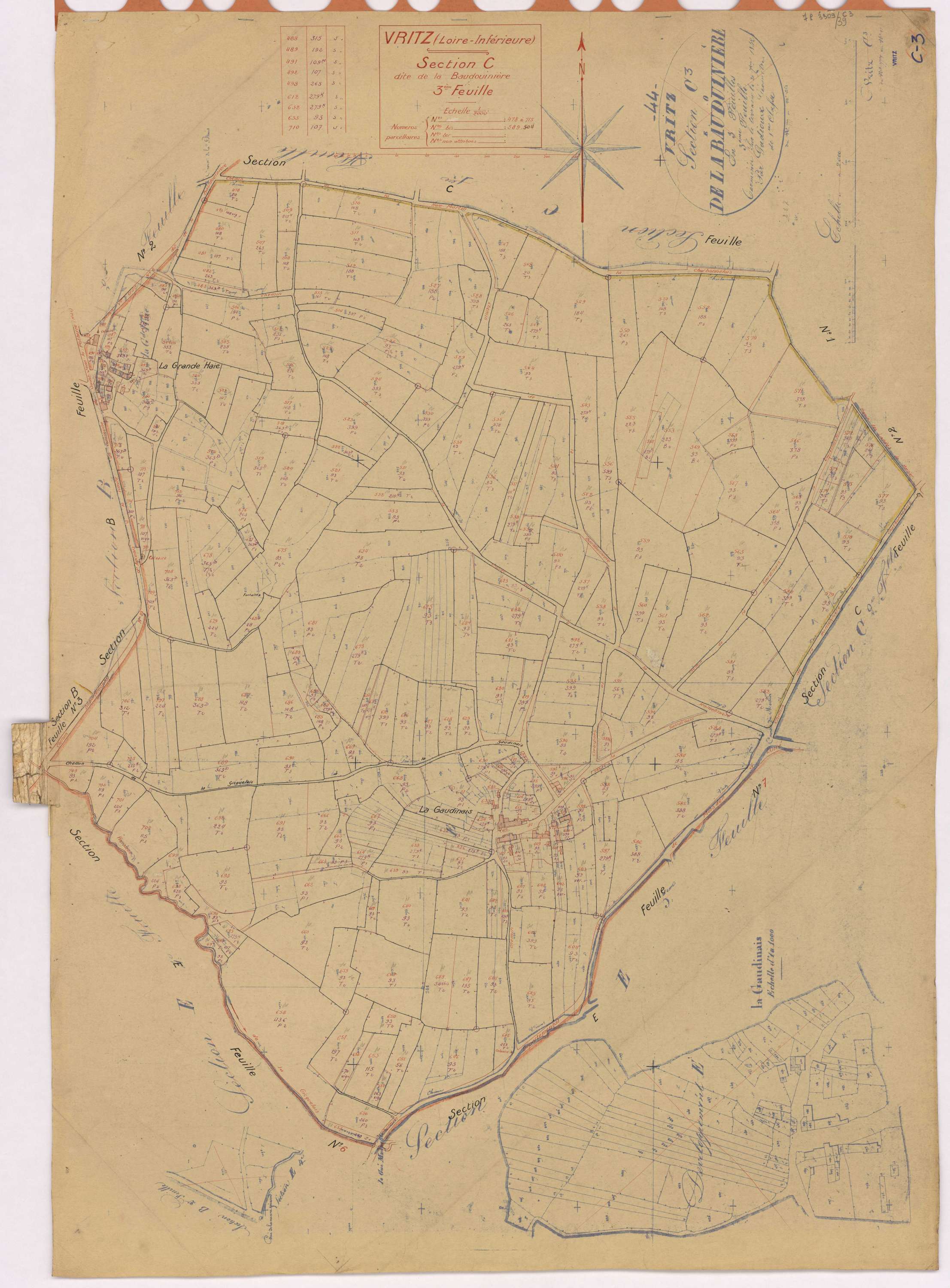 Vritz - Section C3 Baudouinière (section de La) ; 478-715