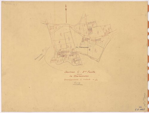 Vritz - Section C2 (développement) Baudouinière (section de La) ; 286-477 ; développement du village de La Charbonelais