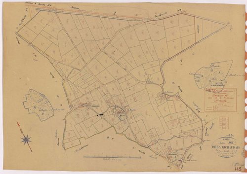 Vritz - Section H3 Richaudais (section de La) ; 291-473