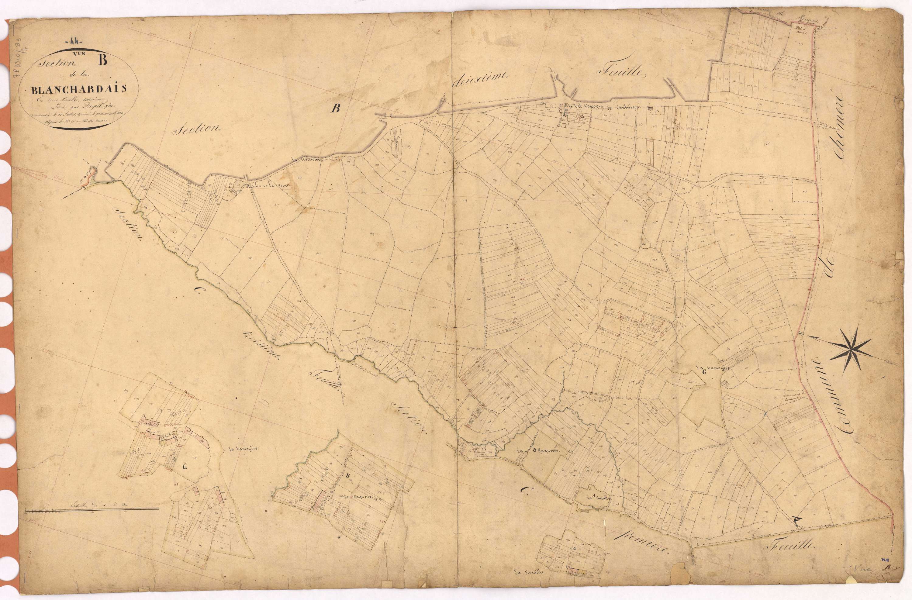 Vue - Section B3 Blanchardais (section de La) ; 916-1689