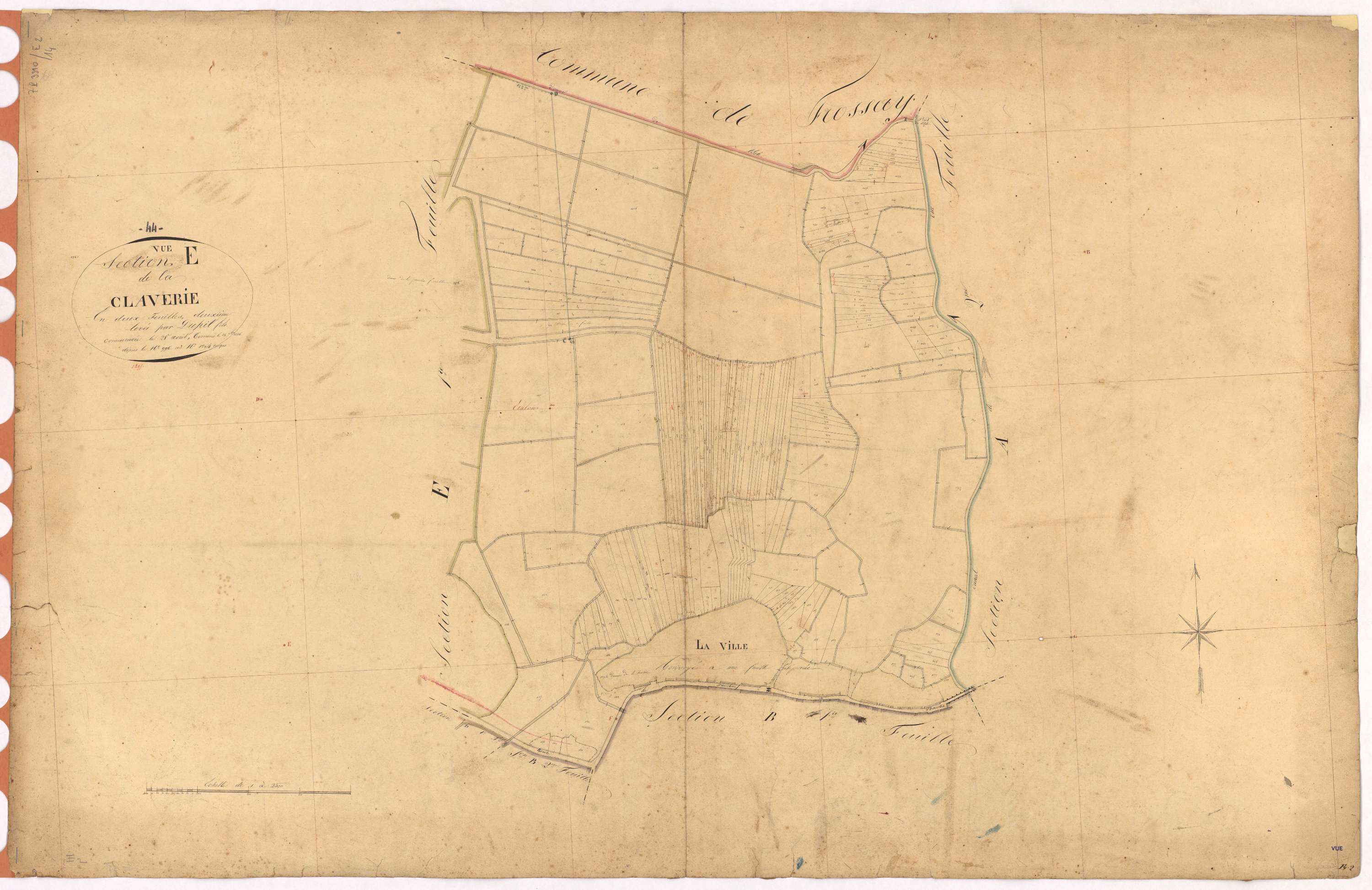 Vue - Section E2 Claverie (section de La) ; 996-1294
