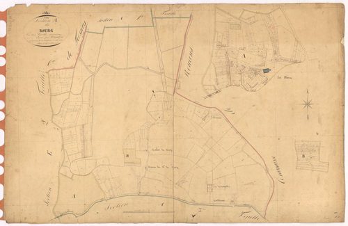 Vue - Section A2 Bourg (section du) ; 36-423