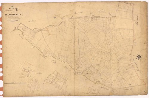 Vue - Section B3 Blanchardais (section de La) ; 916-1689