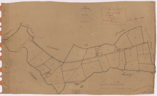 Vue - Section A1 Bourg (section du) ; 1-45
