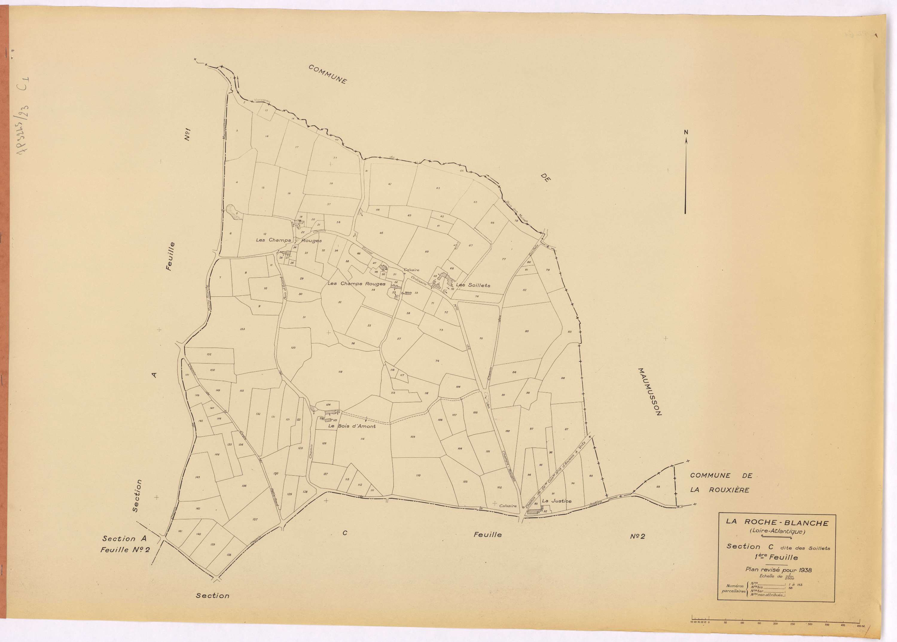 La Roche-Blanche - Section C1 Soillets (section des) ; 1-153