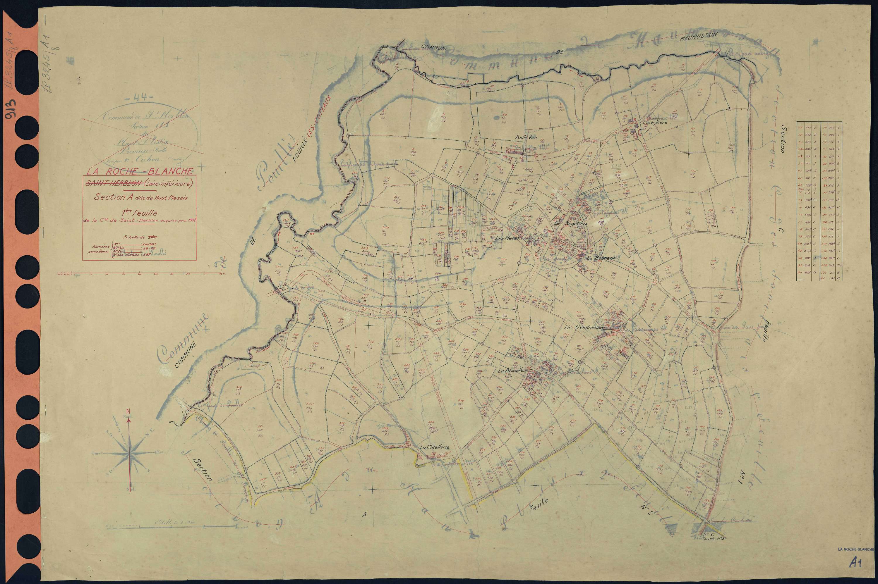 La Roche-Blanche - Section A1 Haut-Plessis (section du) . 1-363
