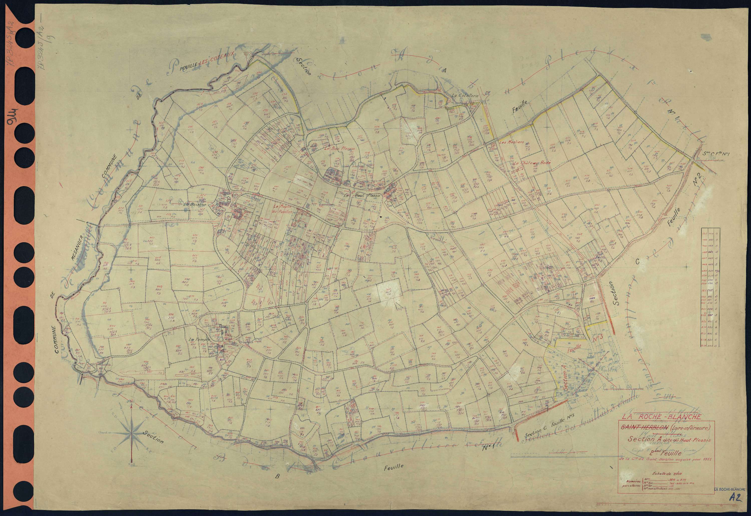 La Roche-Blanche - Section A2 Haut-Plessis (section du) . 364-914