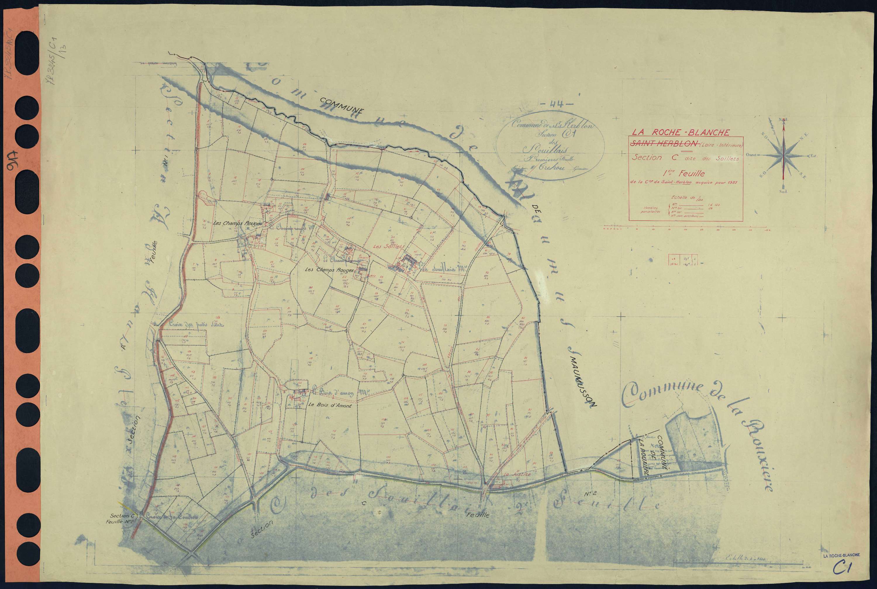La Roche-Blanche - Section C1 Soillets (section des) . 1-153