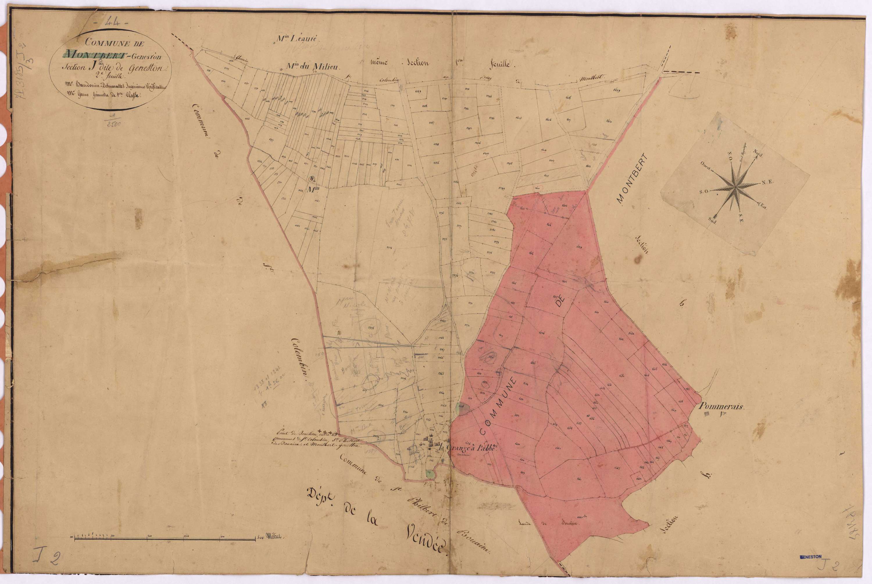 Geneston - Section J2 Geneston (section de)