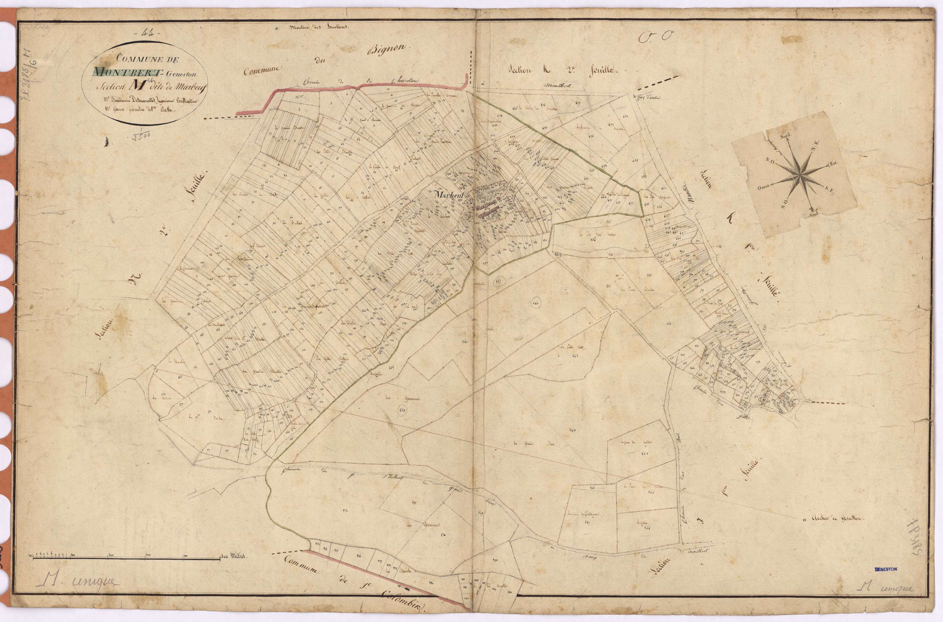 Geneston - Section M Marbeuf (section de)