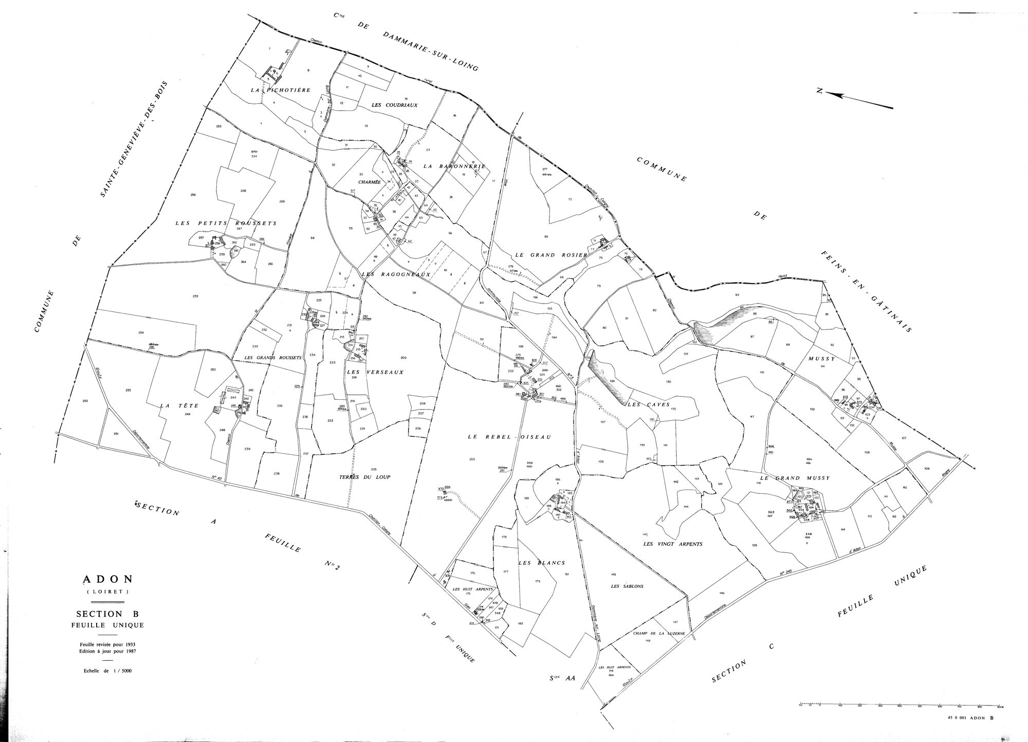 Adon - Sections