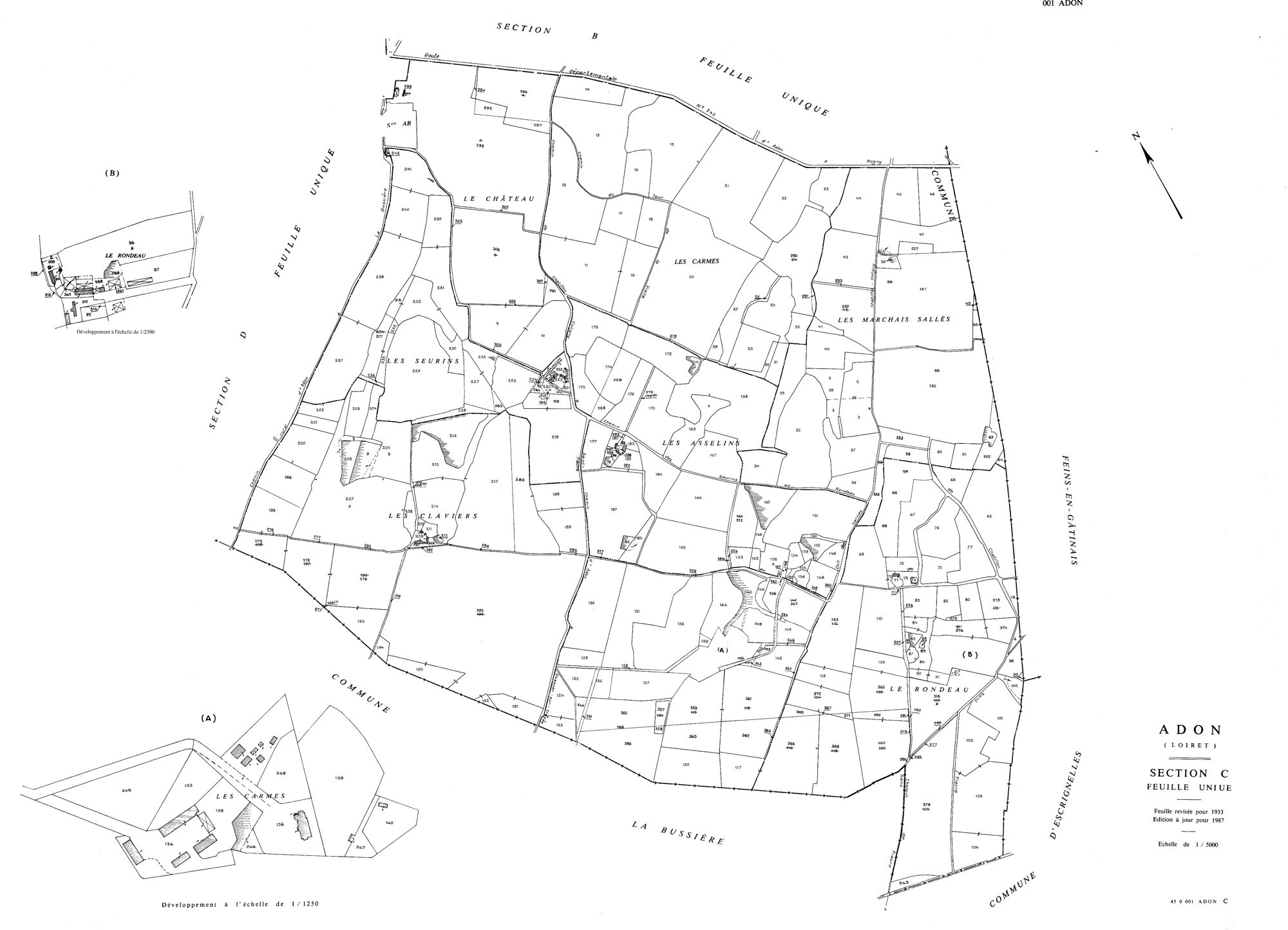 Adon - Sections