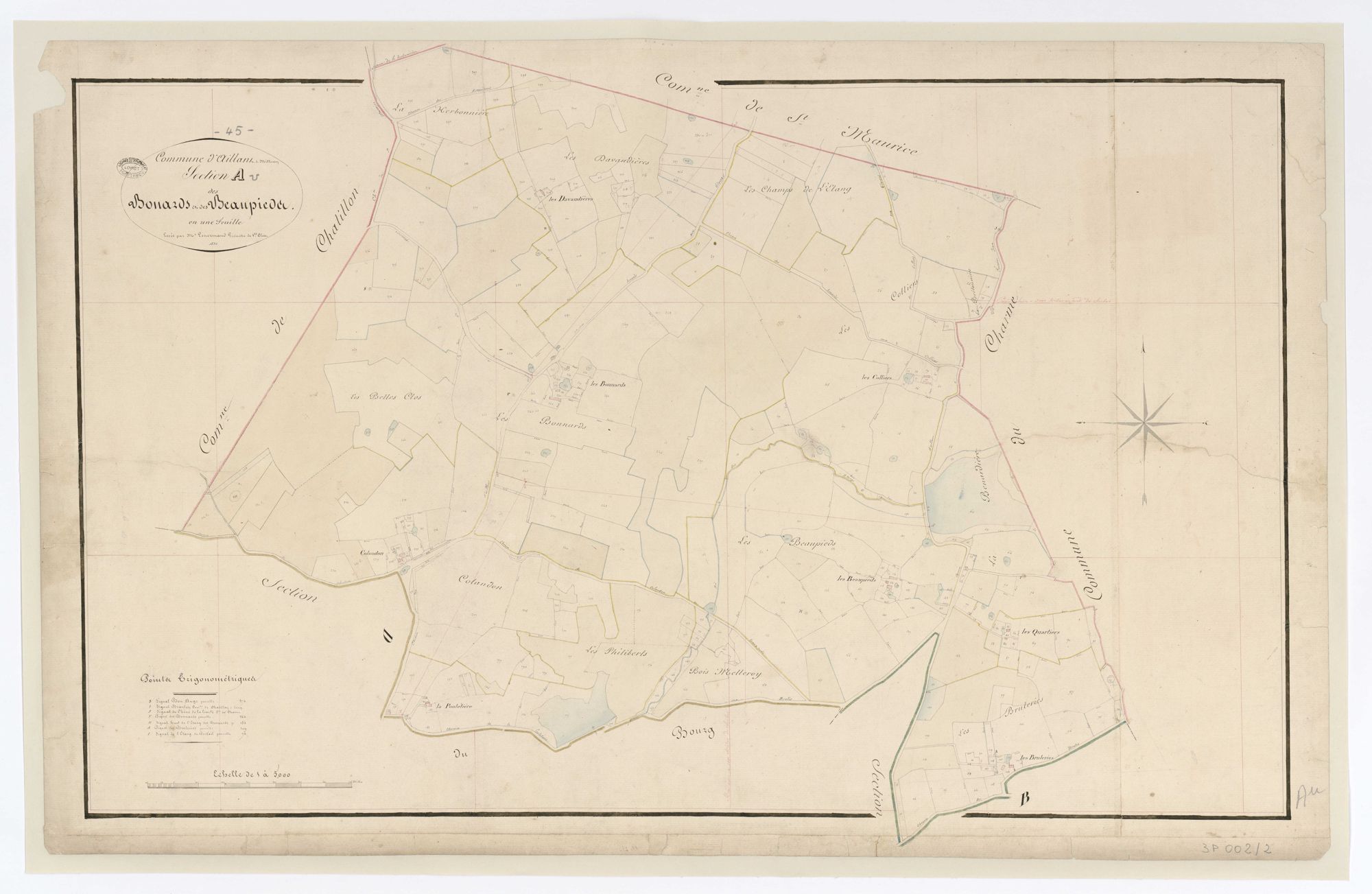 Aillant-sur-Milleron - Sections