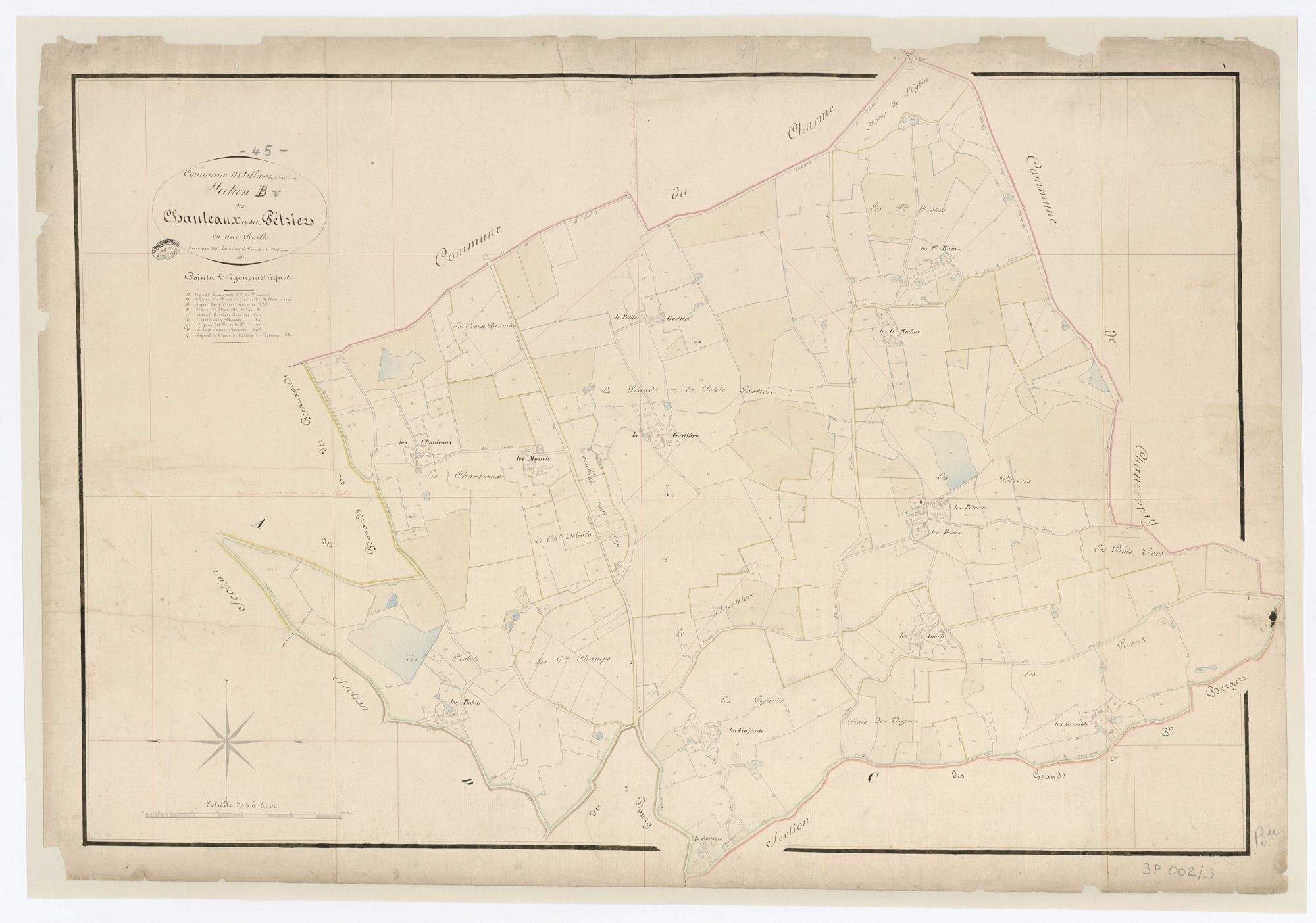 Aillant-sur-Milleron - Sections