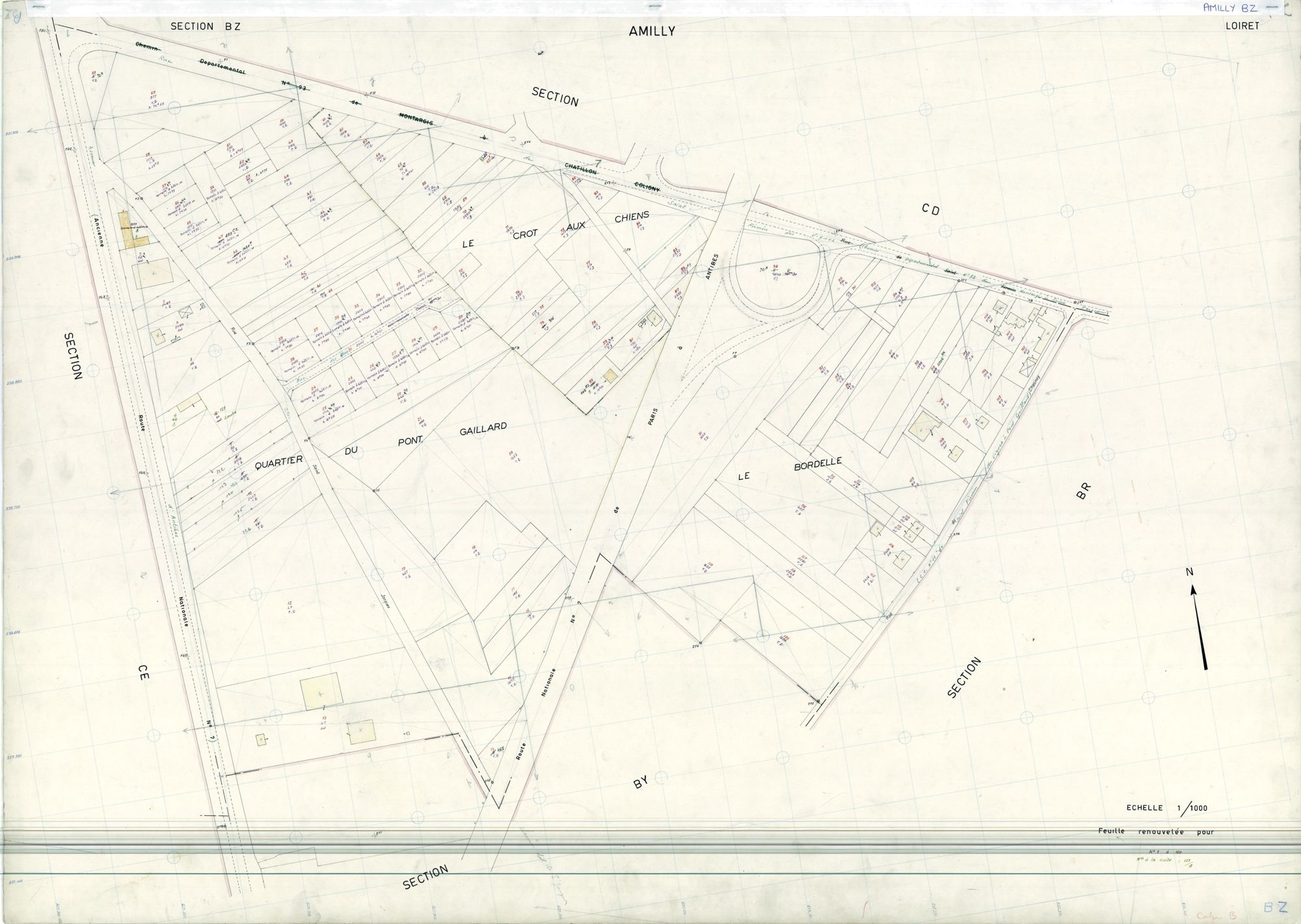 Amilly - Sections