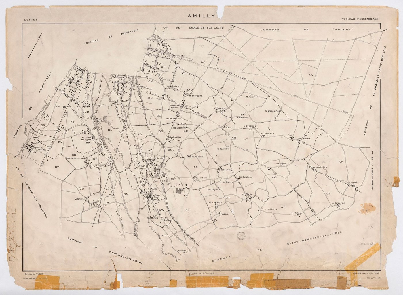 Amilly - Tableau d'assemblage