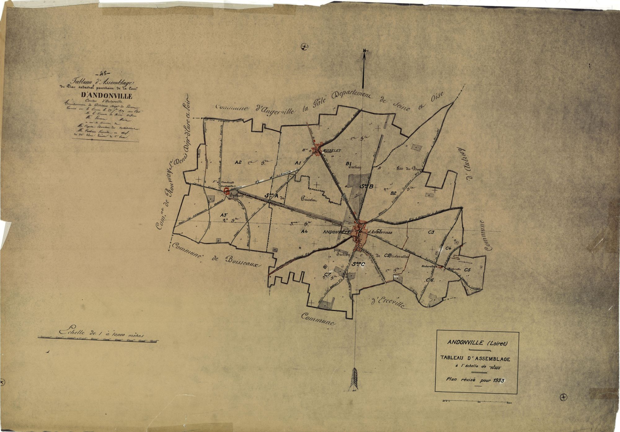 Andonville - Tableau d'assemblage