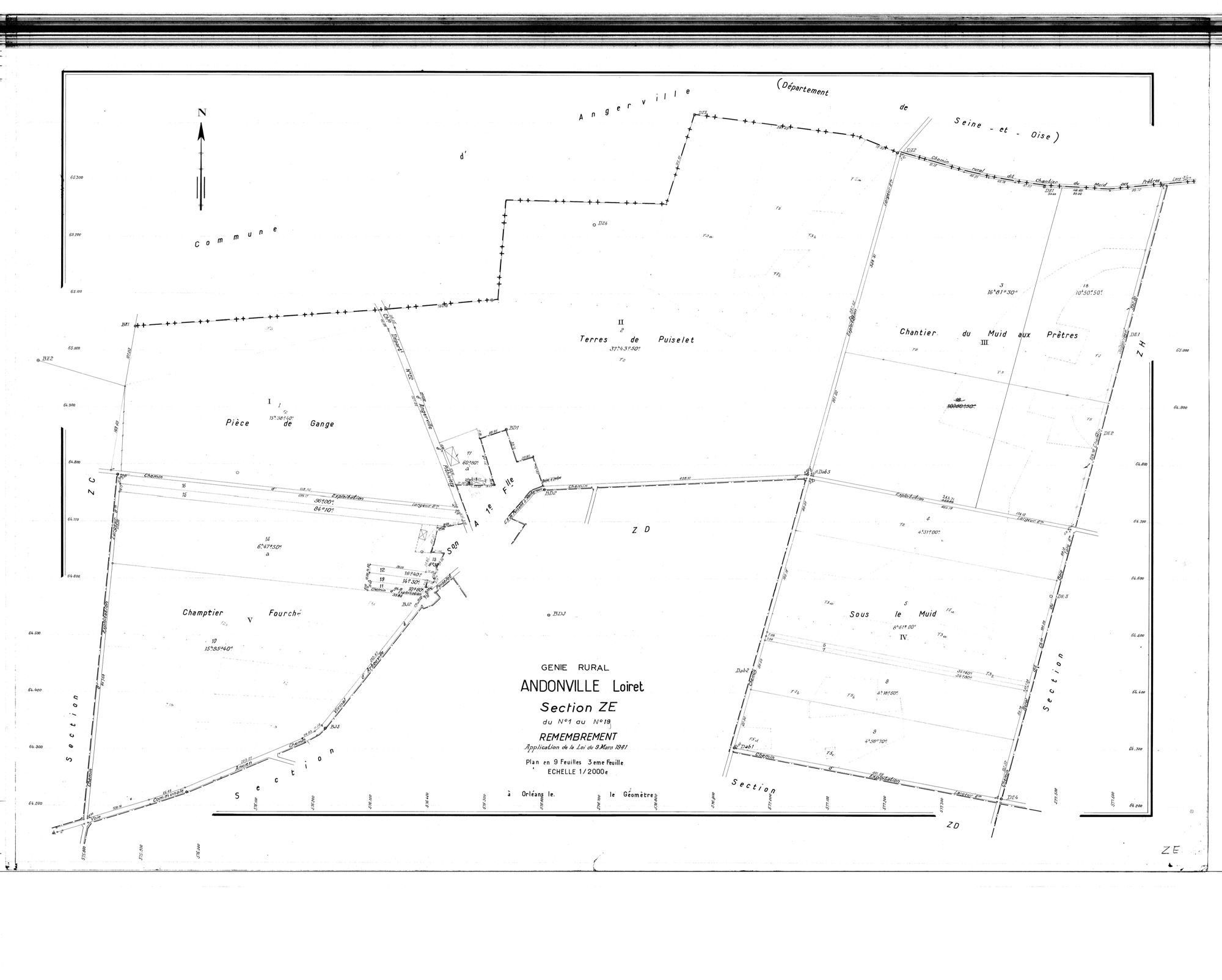 Andonville - Sections