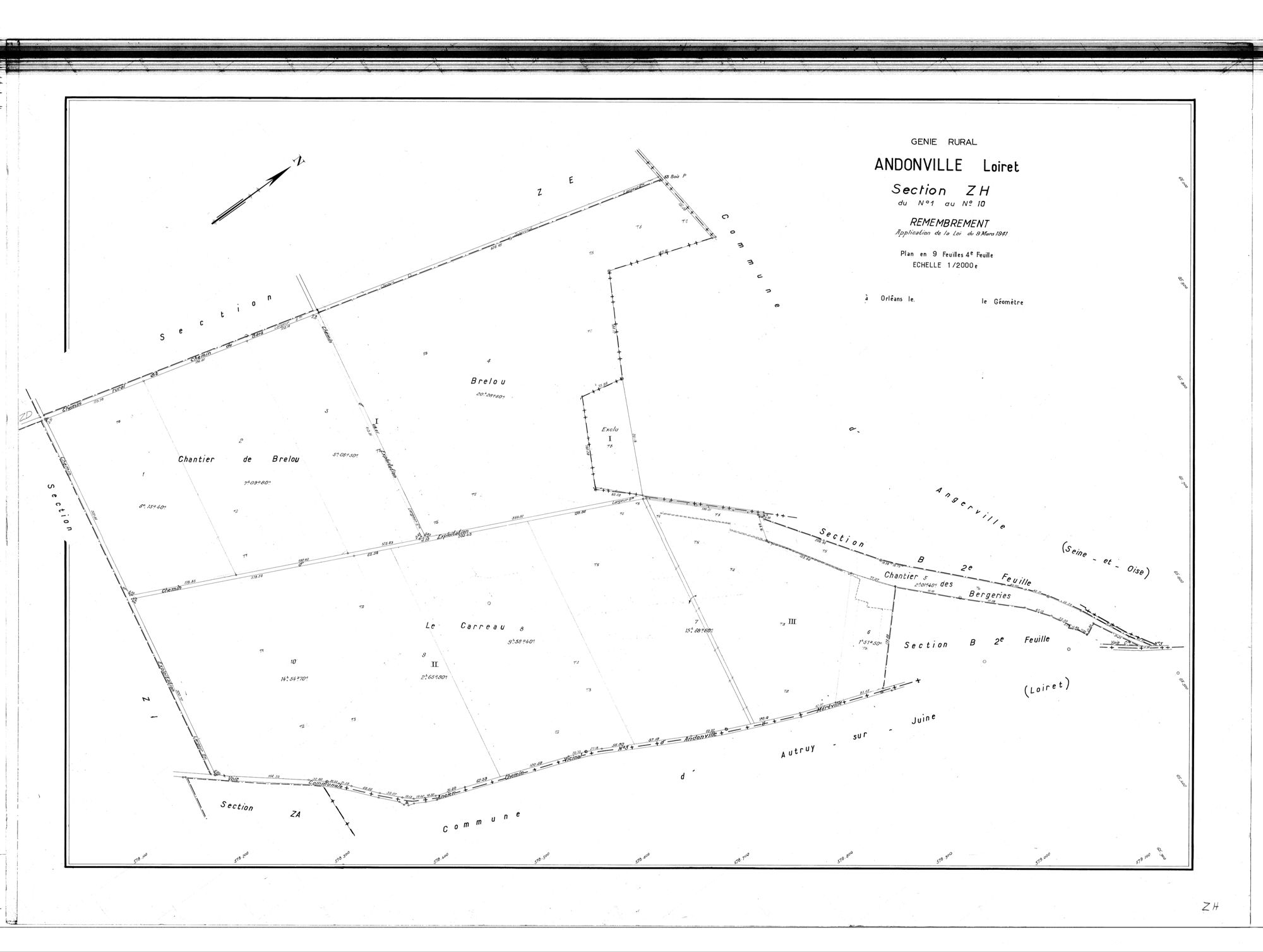 Andonville - Sections