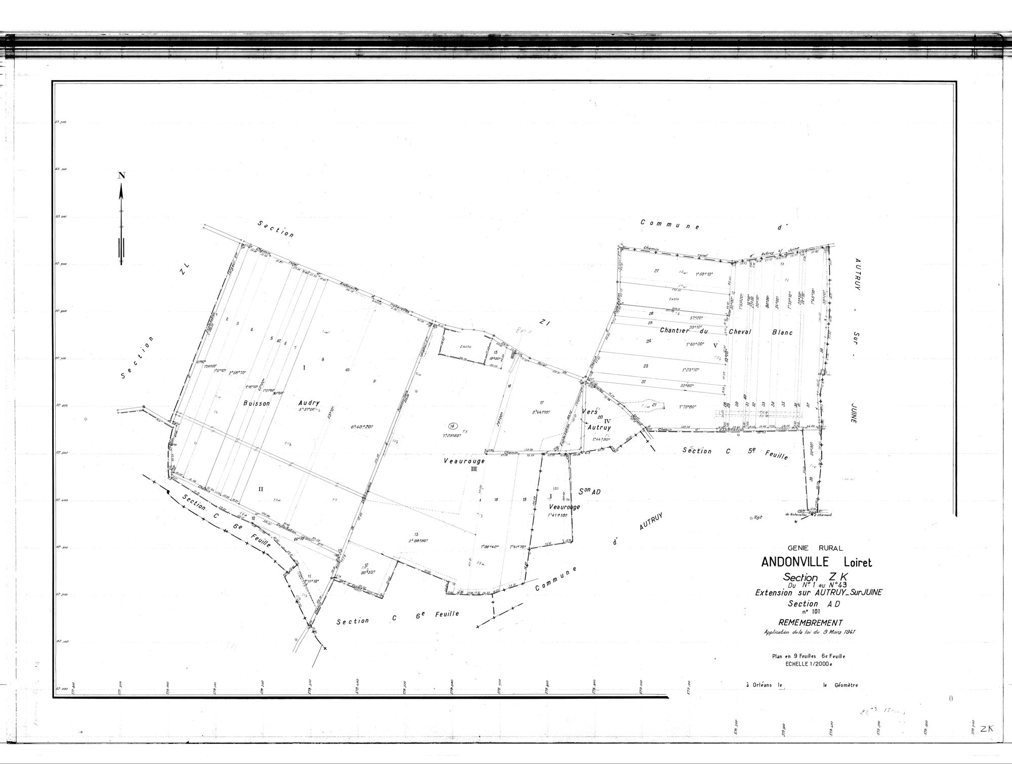 Andonville - Sections