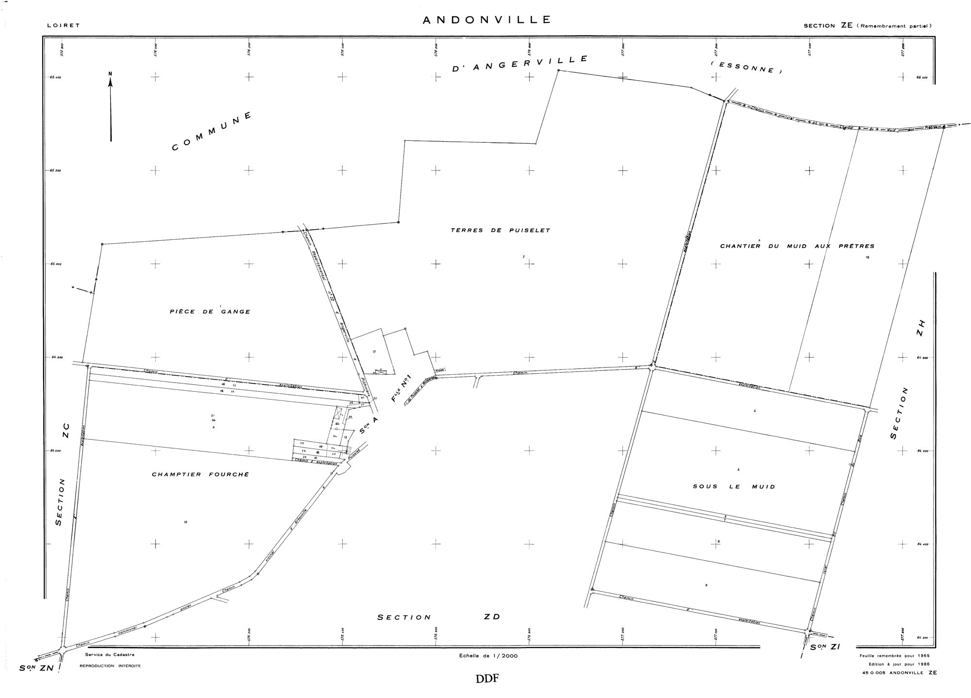 Andonville - Sections